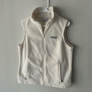 Columbia Off-White Fleece Vest